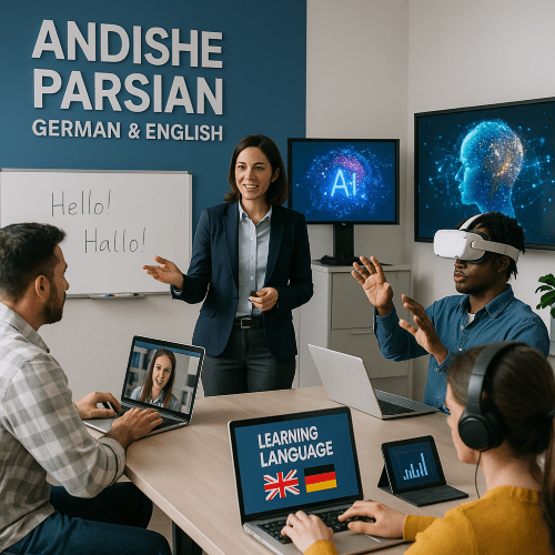 یادگیری زبان با تکنولوژی: بهترین روش‌های آموزش انگلیسی و آلمانی در سال ۲۰۲۵